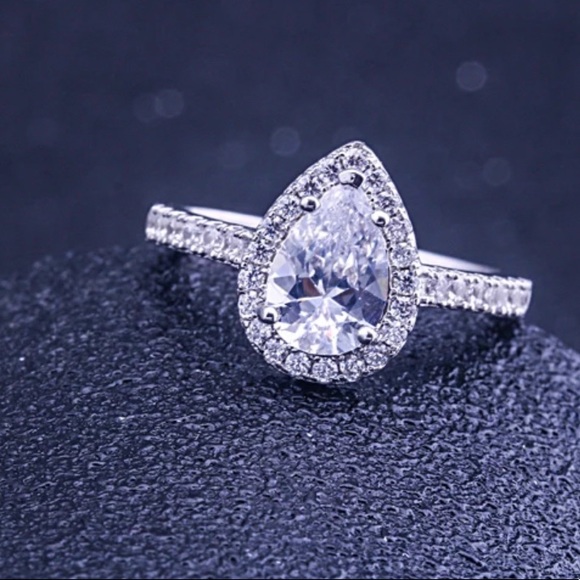 ✨Sparkling Sterling Sapphire✨18K White Gold✨ - Picture 7 of 9